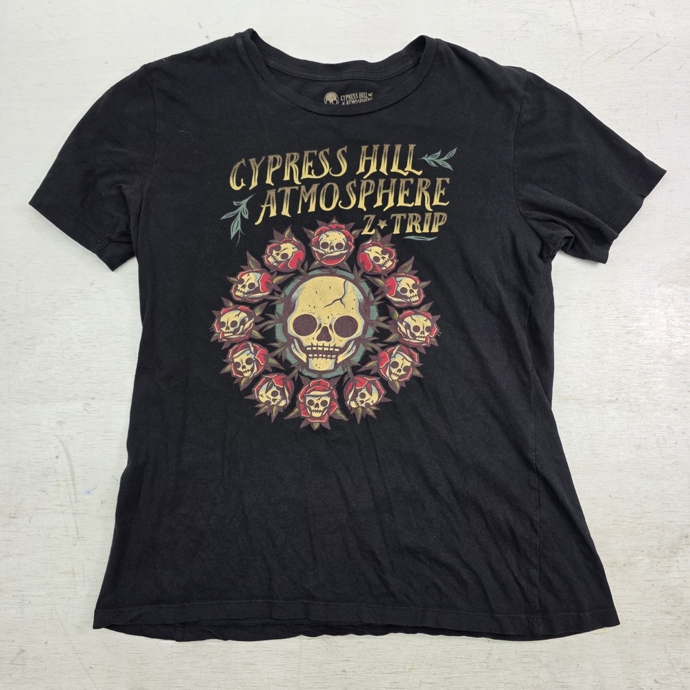 2021 Cypress Hill Hip Hop Atmosphere Z*Trip Tour Dates Concert Shirt Womens Sz L